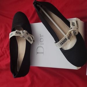 Christian Dior J'adior ballet flats in black